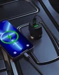 מטען מהיר לרכב 48W PD ו-QC 3.0 כולל כבל טייפ-סי ללייטנינג 1 מטר ANVIL 2
