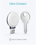 מטען מגנטי נייד Anker עבור שעון אפל עם מחבר USB A 2