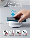 משטח טעינה אלחוטית עם מעמד שעון Anker PowerWave+ Pad 3