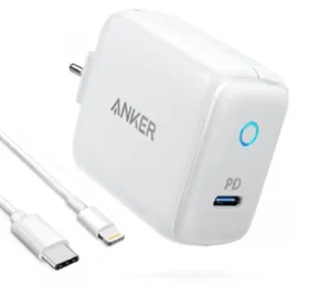 מטען קיר Anker 18W PD USB C+MFI Cable אנקר